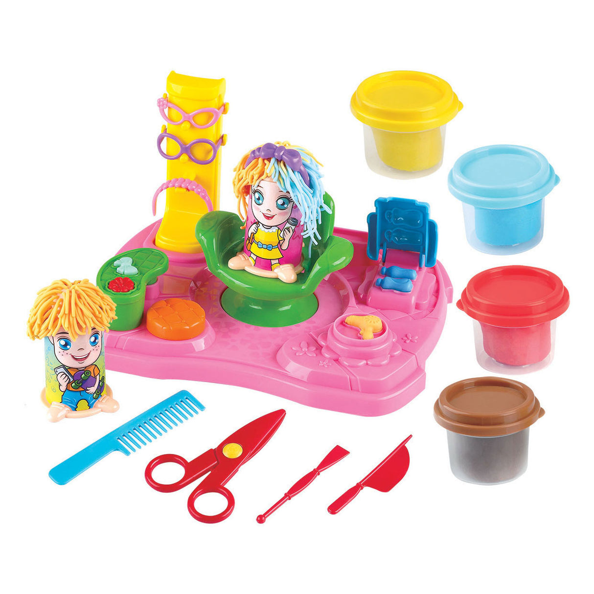 Playgo Hoer Studio Clay Set - 4 Lehm Dëppen
