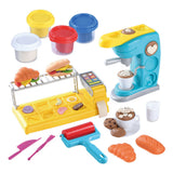 Set di argilla Playgo Café e sala da pranzo - 4 vasi di terracotta - 22 pezzi.