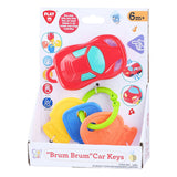 Playgo Brum Brum Auto Schlësselen - 5 Stéck.