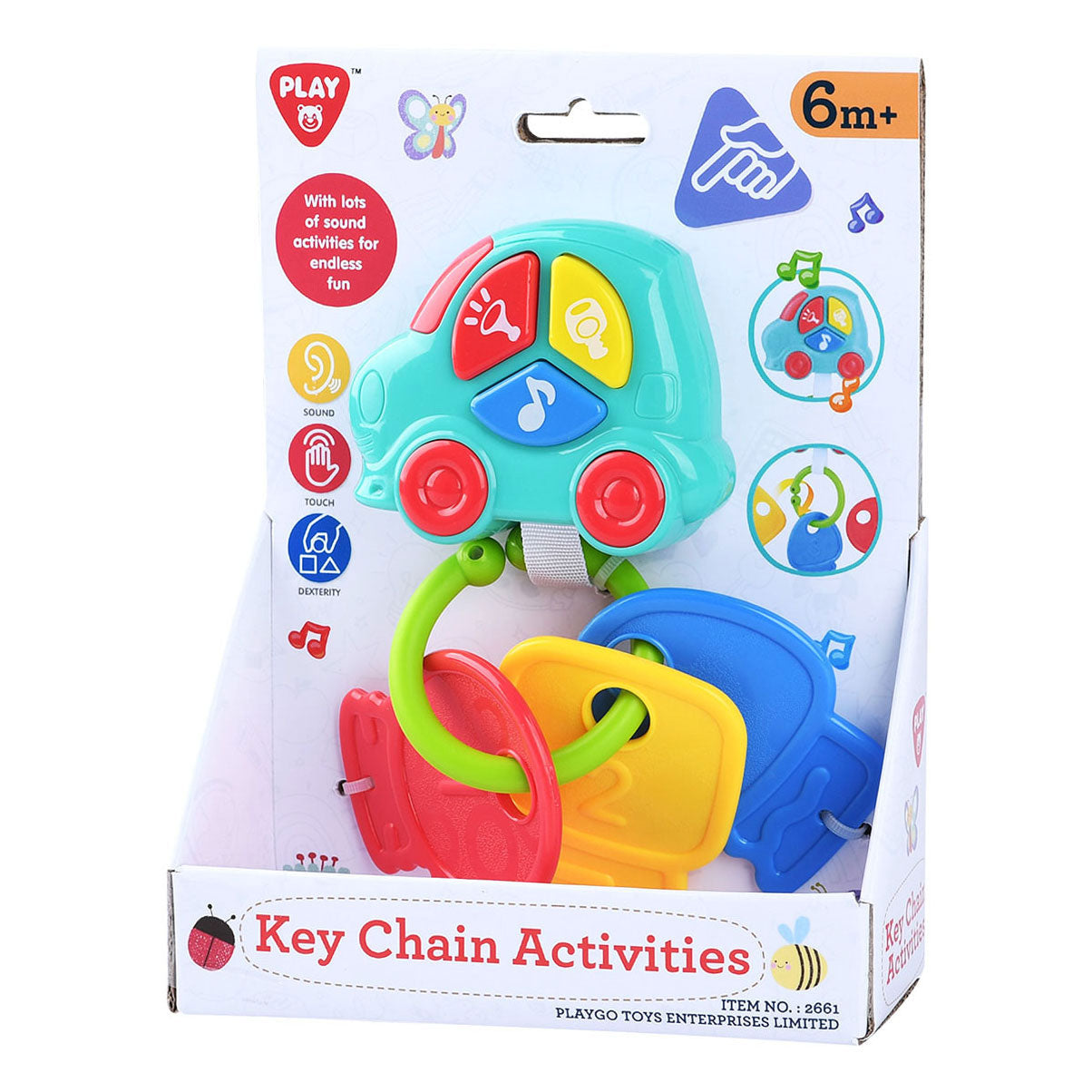 Play baby car keys blue, 4dlg.