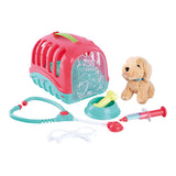 Playgo Tier-Reisekäfig mit Kuscheltier-Welpe – 7-teilig.