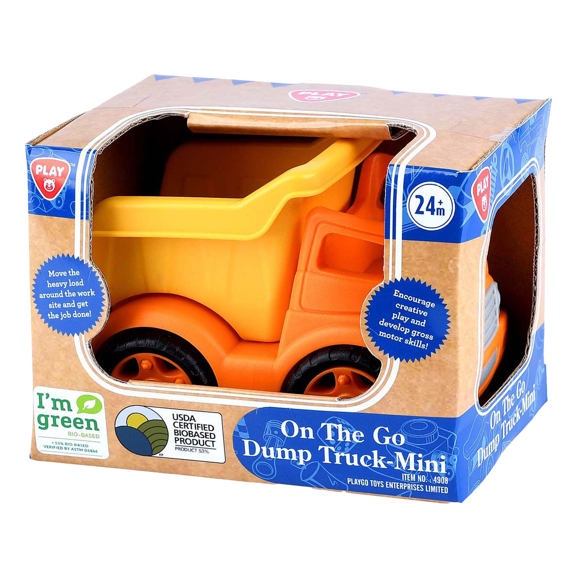Camion benne Playgo biosourcé orange
