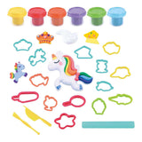 Playgo Fantasy Eenhoorn Lehm Set - 6 Lehmdëppen