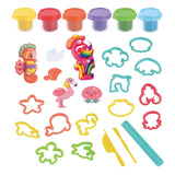 Set di argilla Playgo animali costieri - 6 vasi di terracotta