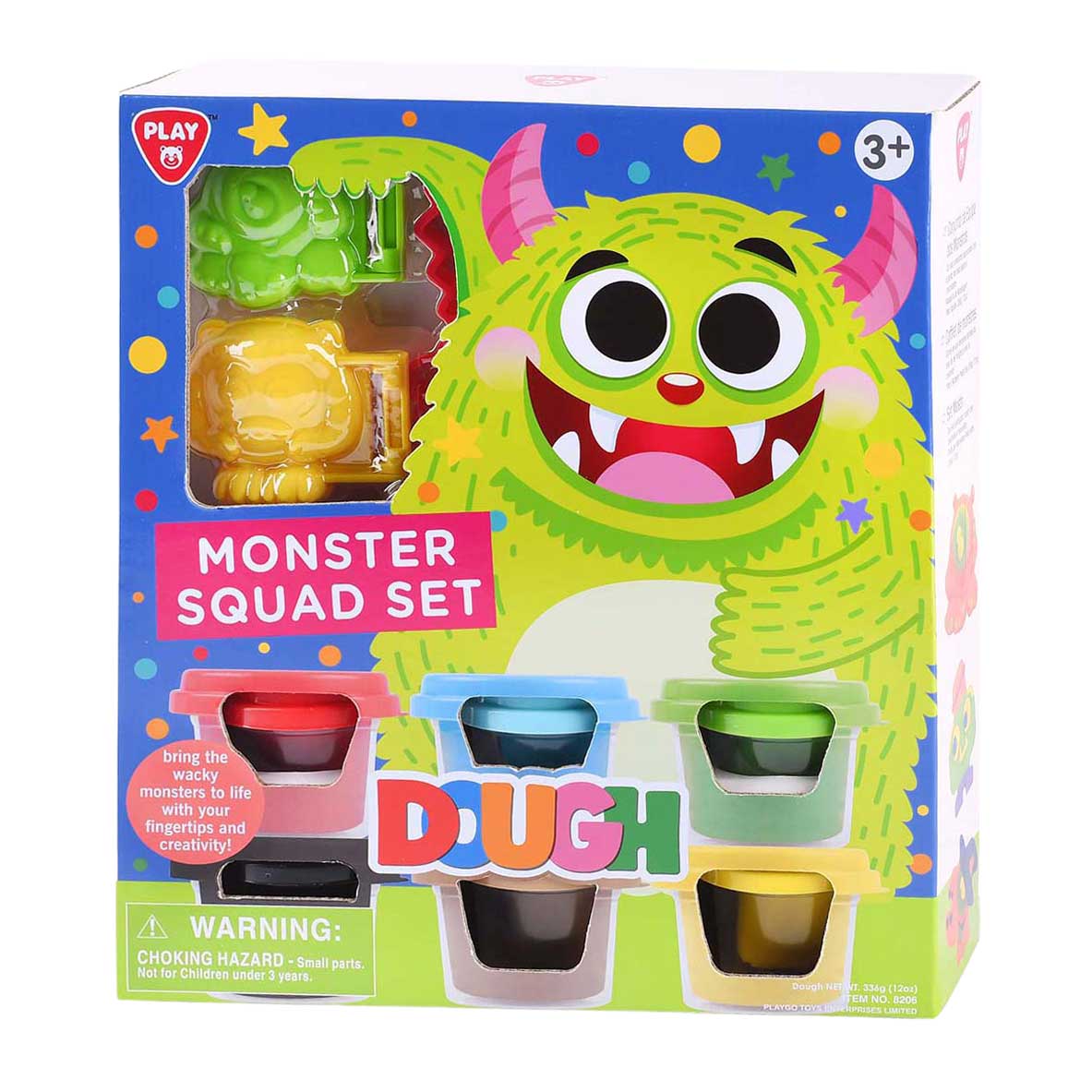Playgo Monster Gang Clay Set - 6 Lehmdëppen