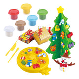 Playgo joulukuusen savisetti - 6 saviruukkua