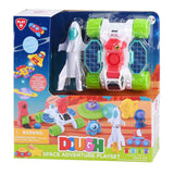 Playgo Space Abenteuer Lehm Set - 4 Lehmdëppen