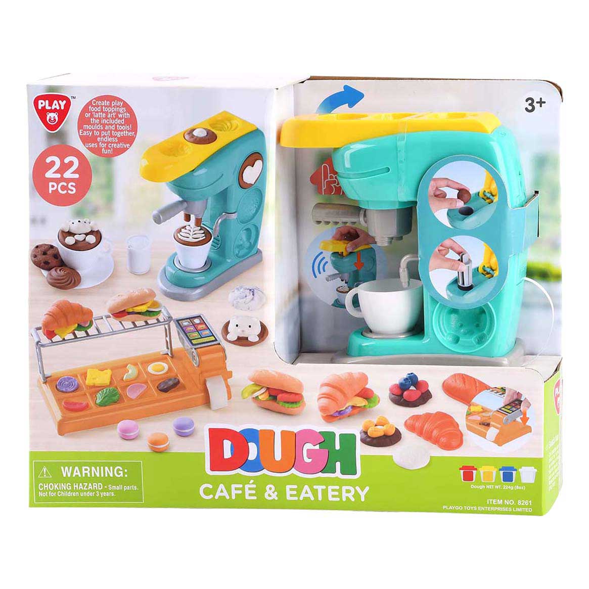 Playgo lunchroom clay set - 4 clay pots