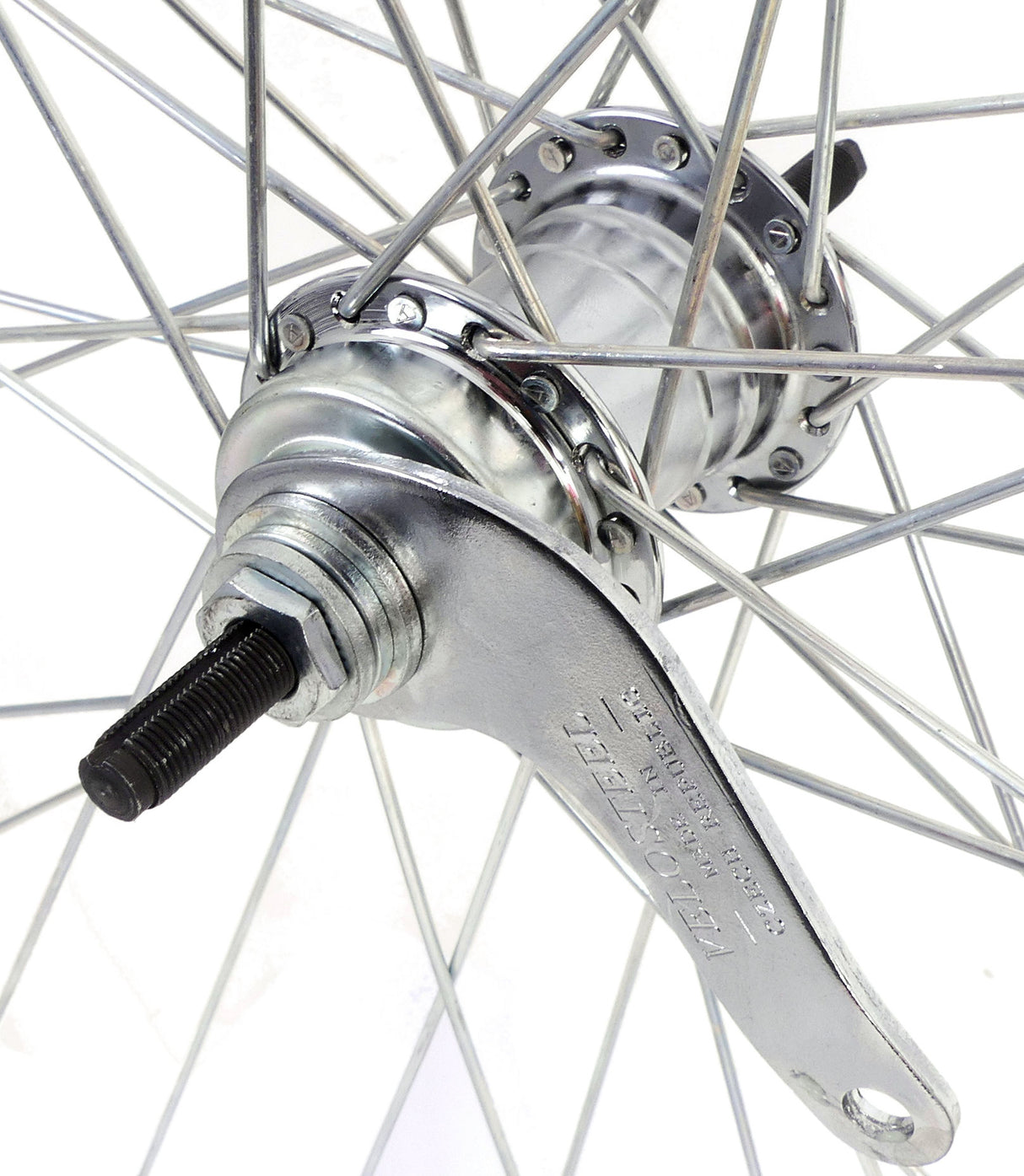 Roda traseira 28 x 1 4 ZAC 19 com cubo de freio Favorit - Prata