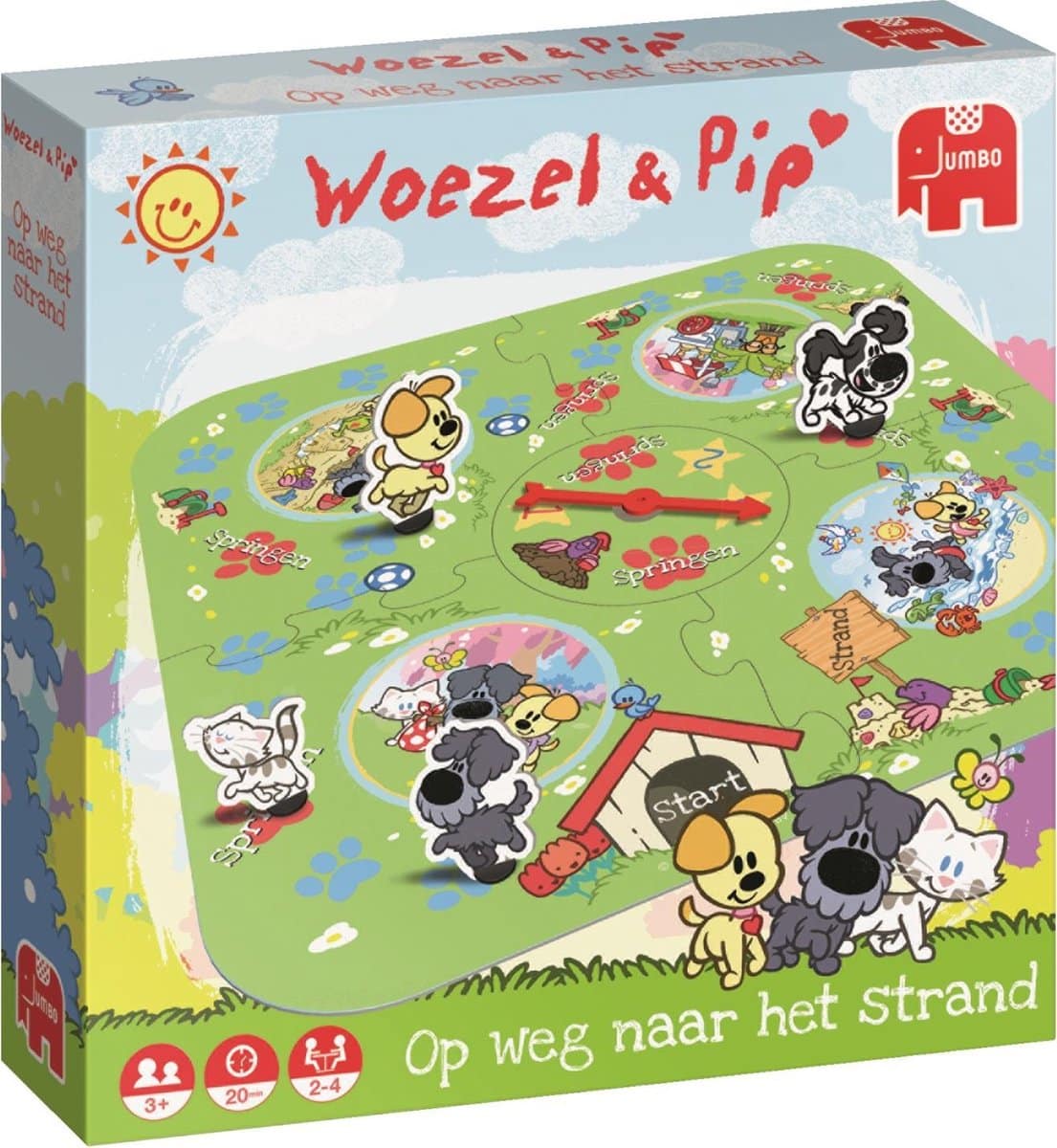 Weeozel a pip op hirem Wee op de Stranddeparty-Spill
