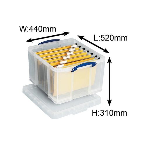 Doos archiefoplossing realy useful box 440x520x310mm 42l stapelbaar deksel
