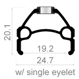 Rodi wielset 29 viper mtb - 8 9 10 speed - zwart