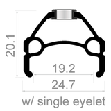 Rodi Wielset 29 Skorpion MTB - 8 9 10 Speed ​​- Svart