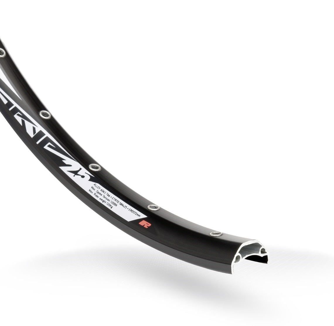 Rodi velg tryp 25 27,5 584 x 25c aluminium 32 dziury dysk czarny