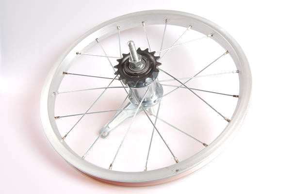 Rear wheel 16 x 1.75 aluminum with favorit brake hub