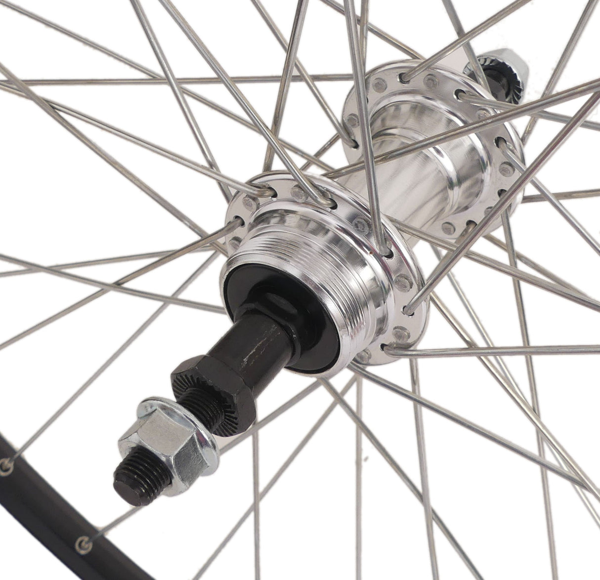 Rear wheel 28 622x19c Ryde ZAC 19 rim with 7 8 speed freewheel hub - black