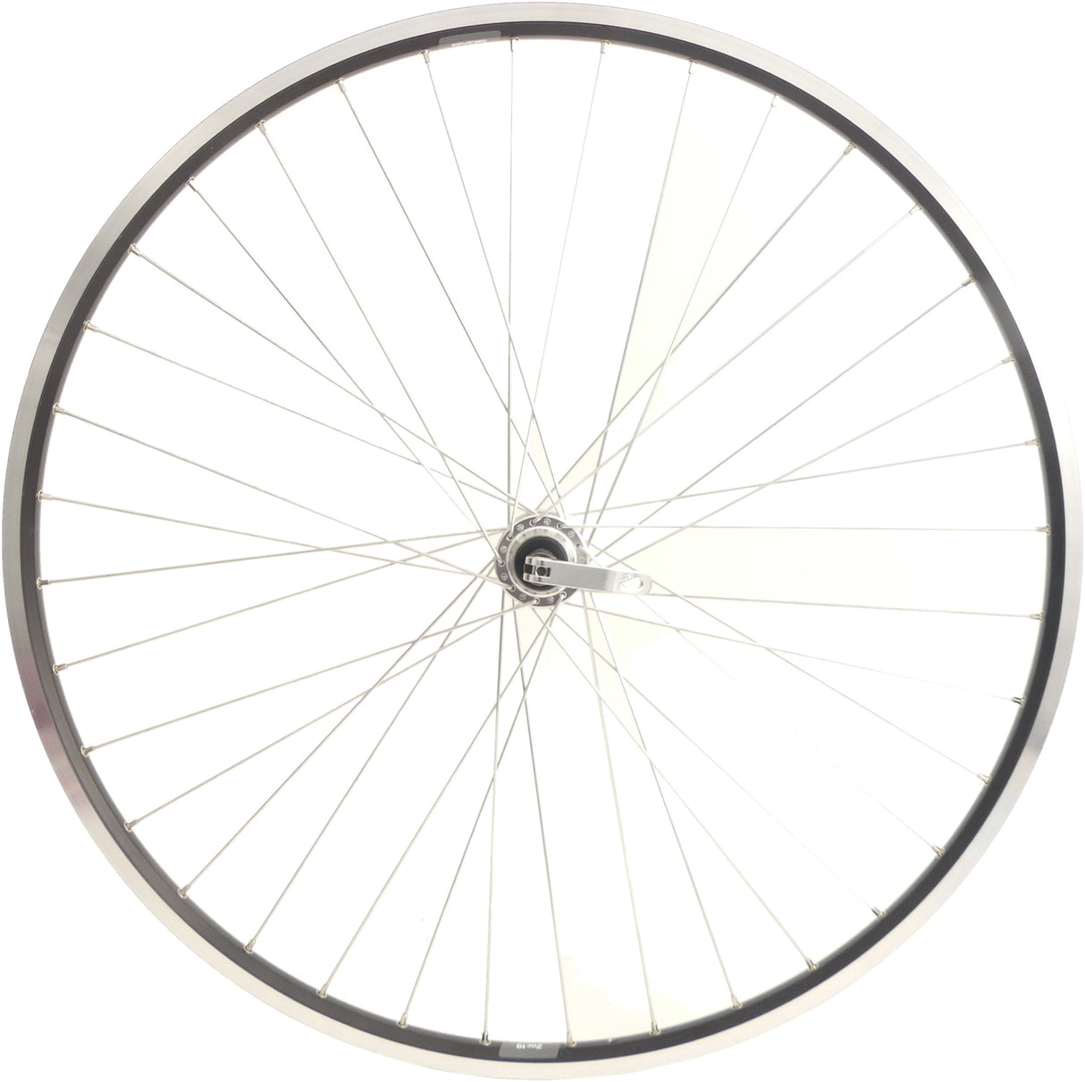 Rear wheel 28 622x19c ZAC 19 rim with 7 8 Speed Freewheel and Quick Tensioner Black