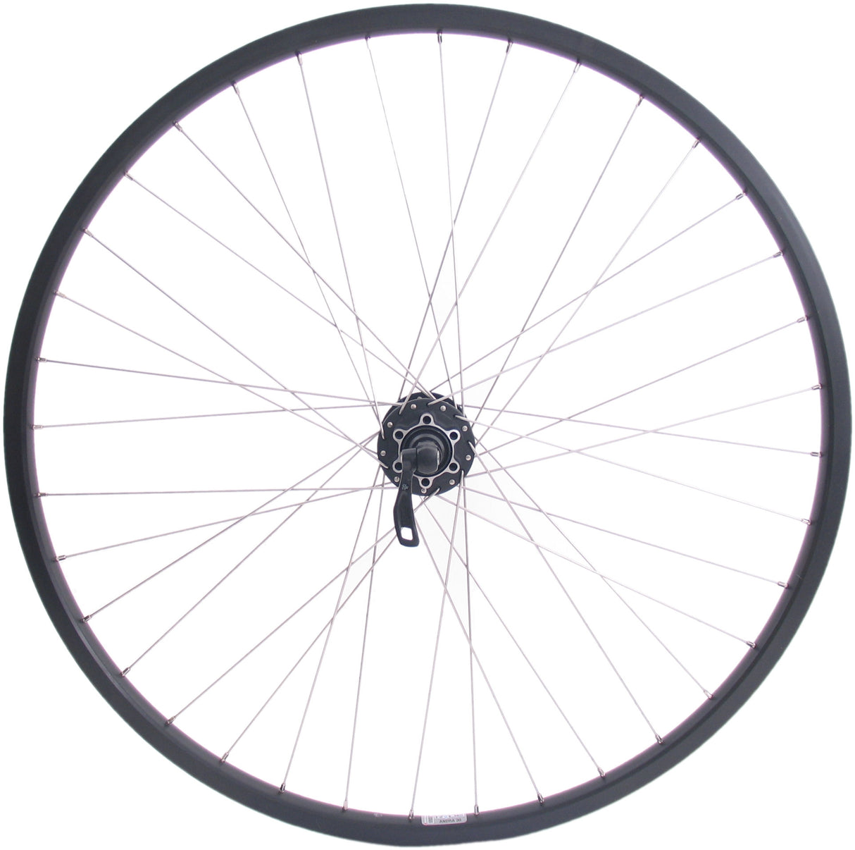 Shimano rear wheel 28 29 622x19c Ryde Andra 30 rim with FH -M525 8 9 10 speed hub for 6 bolts brake disc - black