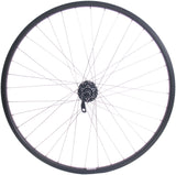 Ruota posteriore Shimano 28 29 622x19c Ryde Andra 30 RIM con FH -M525 8 9 Hub a 10 velocità per disco freno a 6 bulloni - Black