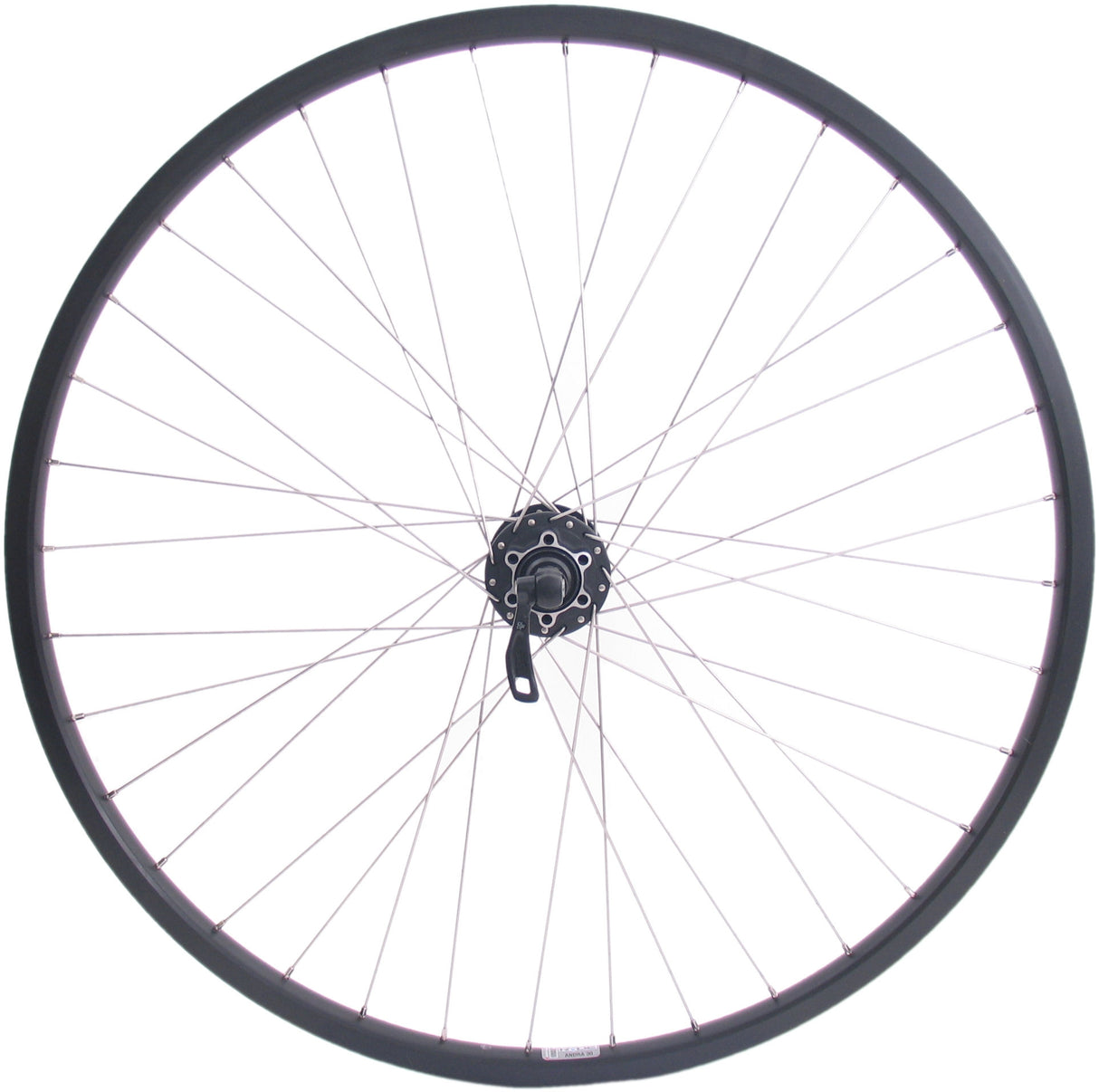 Ruota posteriore Shimano 26 559x19c Ryde Andra 30 con FH -M525 8 9 Hub a 10 velocità per disco freno a 6 bulloni - nero