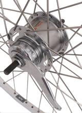 Roda traseira Shimano 28 622 x 19c ZAC19 RIM COM NEXUS 7 HUB DE FREIO PRATA
