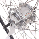 Roda traseira Shimano 28 622 x 19c ZAC19 RIM COM NEXUS 7 Remova a prata preta