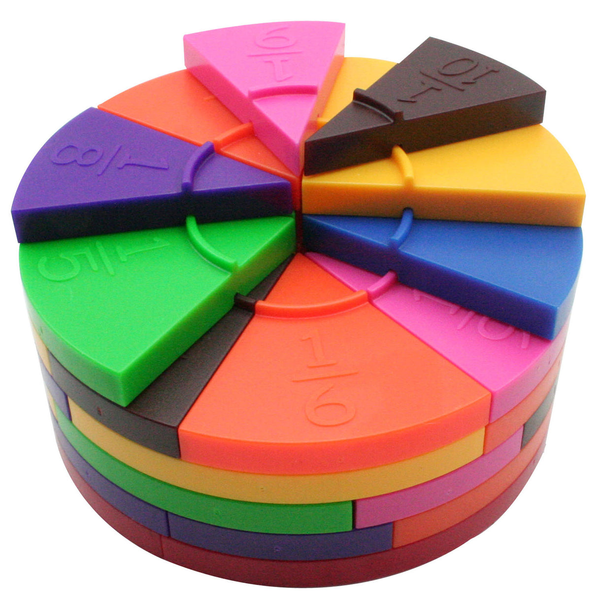 Imp fractions circle game, 72 pcs.