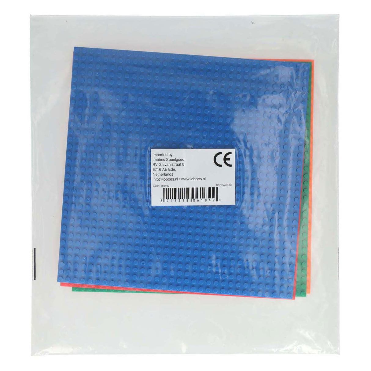 Gradbena plošča za mini bloke zelena - 25x25cm