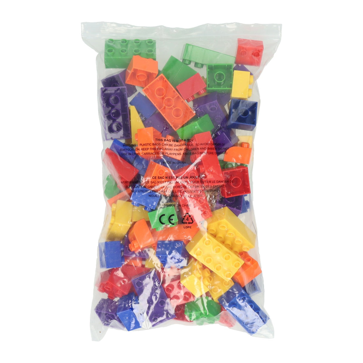 Gekleurde bouwblokjes - 90st.