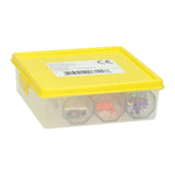 Glitter sprinkle stackable octagons - 12 pcs