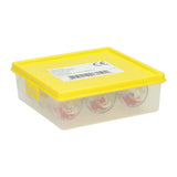 Sound and sorting blocks with beads in 3 sizes - 9 pcs