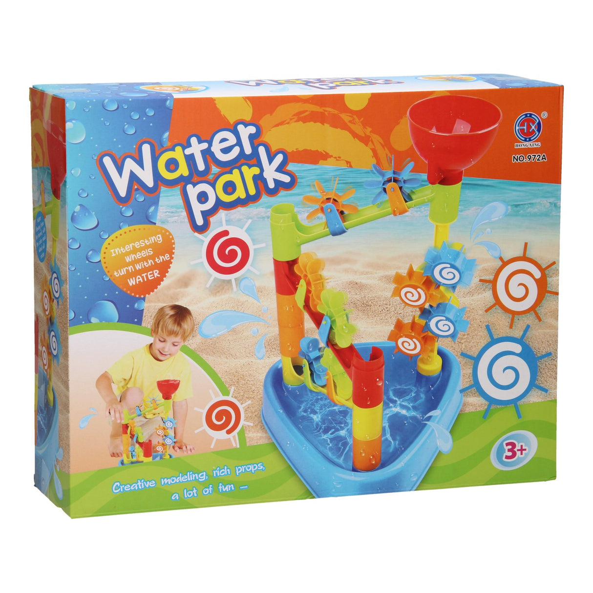 Water playground water wheels