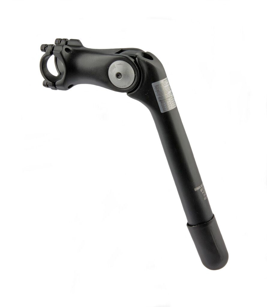 STEM PRIMAX E Heerlen L = 180mm - Stall Hode rørstørrelse: Ø25.4mm | Klemdiameter: Ø25.4 - Svart