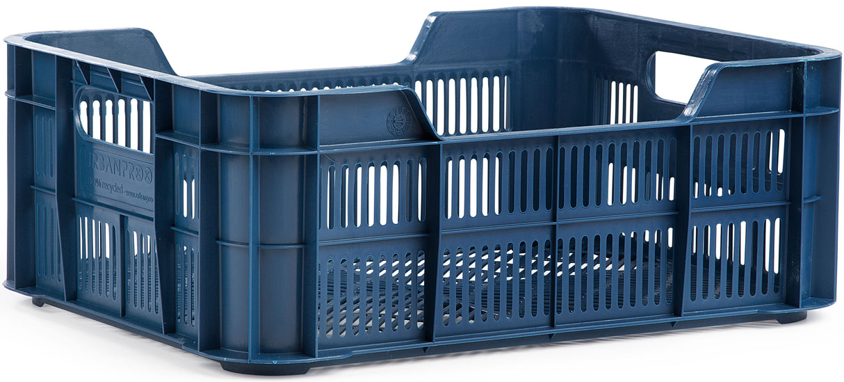 Crate de bicicleta de prova urbana Helsinque plástico 11L 40x30x15 cm d. azul