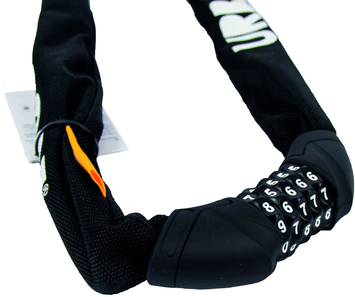 Urbansicheres Kettenschloss mit Nummerncode 8mm*100 cm schwarz