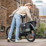 Bolsa de bicicleta dupla à prova urbana 40L cinza