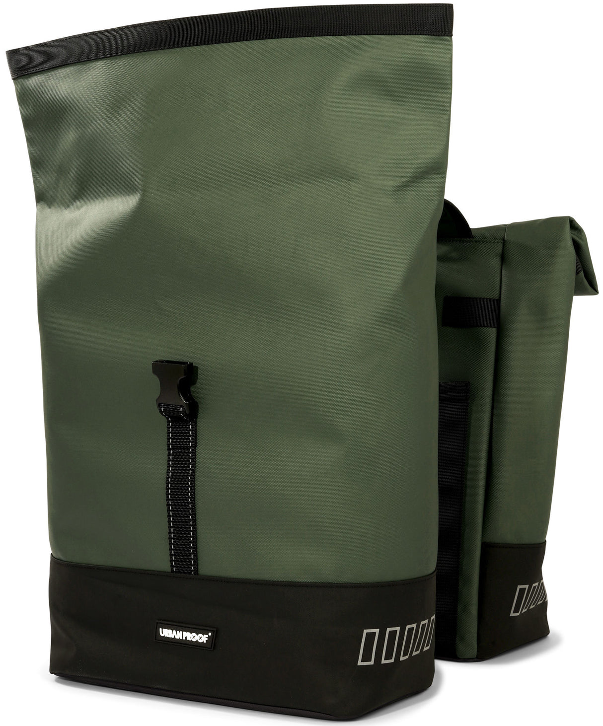 Urbanproof Urbanproof Rolltop dvojna kolesarska vrečka 38 litrov zelena