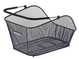 Basilikumikon m Multi System Bicycle Basket på bagsiden sort