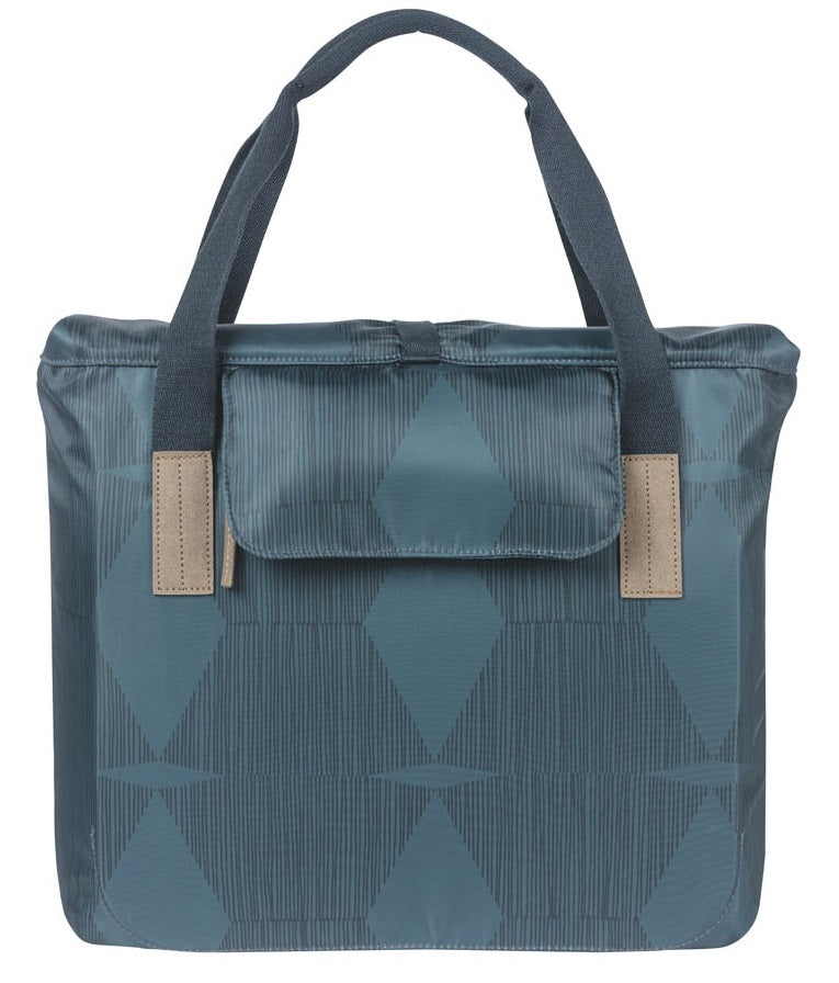 Shopper Basil Elegance Biccle Shopper, izberite zeleno, unisex, stadfiets, posestvo modro