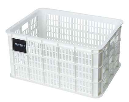 Basil Fietskrat L - Large - 40 litri - Bianco