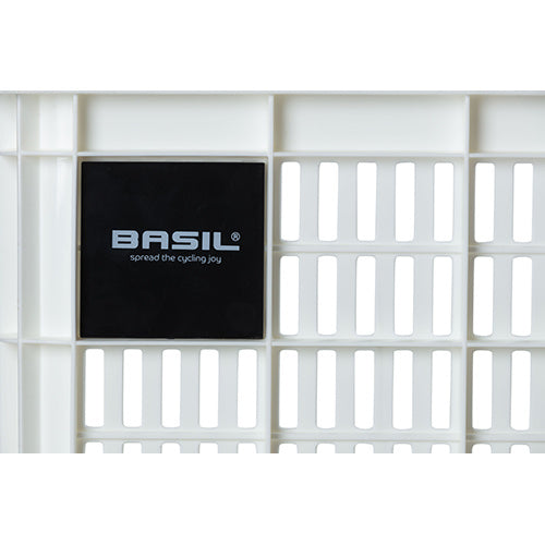 Basil bicycle crate L - large - 40 liters - white