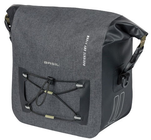 Basil Navigator Storm handlebar bag - sporty bicycle handlebar bag, waterproof, black