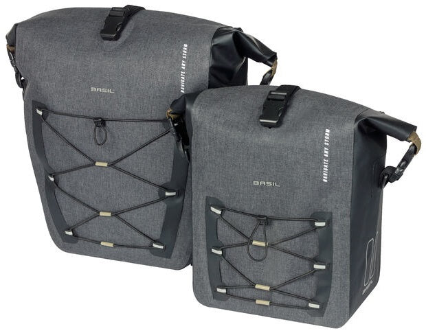 Basil Navigator Storm Fietstas L - Sporty and Functional Single Bicycle Bag - Waterproof - Black