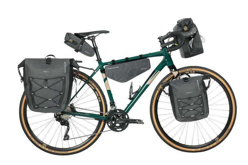 Basil Navigator Storm Mik Side Bicycle Bag - Sporty og funktionel enkelt cykelpose - sort - 100% vandtæt