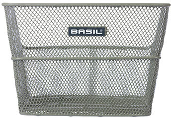 Basil Cento Flower S - Bicycle Basket - On the Back - Olive Green