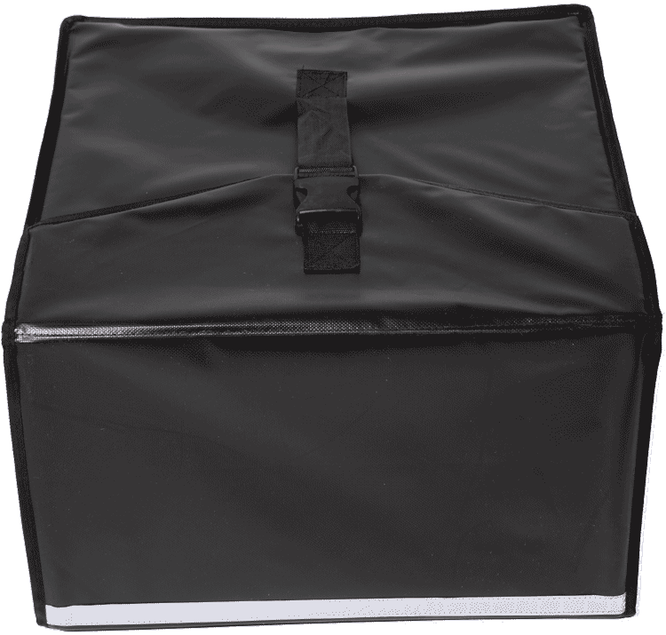 Delivery case Pizza offering rear loader