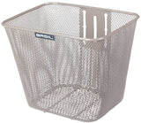 Basilic Bicycle Basket Bilbao s fiksno pritrditvijo 26 x 22 x 27 cm - gola kovinska