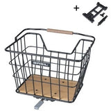 Basil Bicycle basket Nordland Mik 23 liters 23 x 33 x 19 cm on the front and or on the back black brown