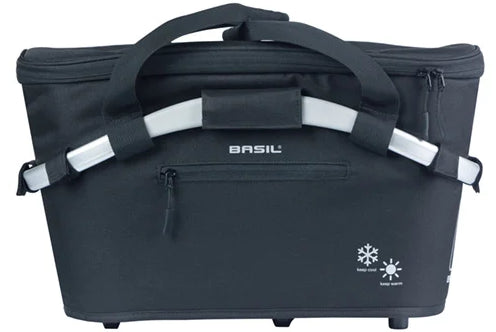 Basil Bicycle basket Classic Carry All iso with Mik Fixing 18 Liter 38 x 21 x 27 cm - Black