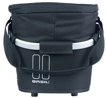 Basil fietsmand classic carry all iso met mik bevestiging 18 liter 38 x 21 x 27 cm - zwart